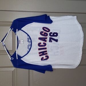 Victoria's Secret PINK  Chicago 1876 first base coach graphic t size large